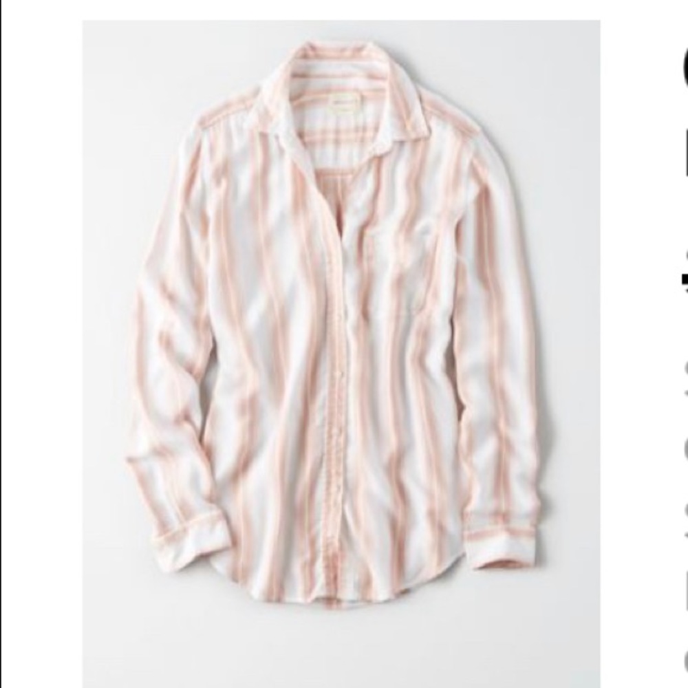 American Eagle NWT XXL striped button down